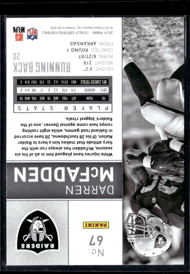 2014 Panini Totally Certified Darren McFadden #67