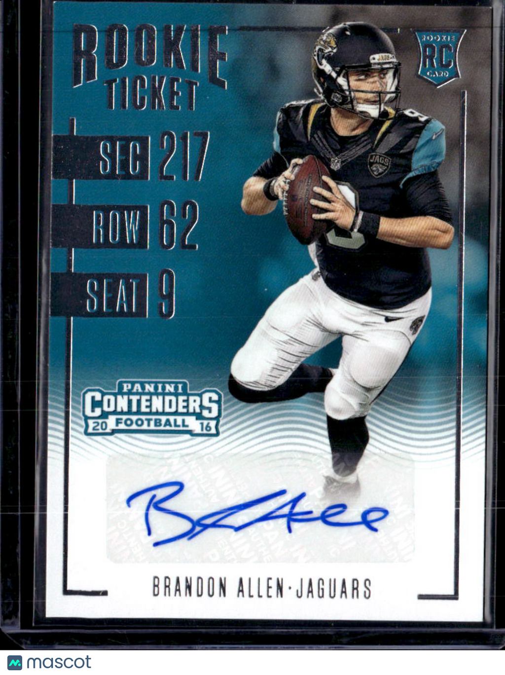 2016 Panini Contenders Football Brandon Allen #190 RC