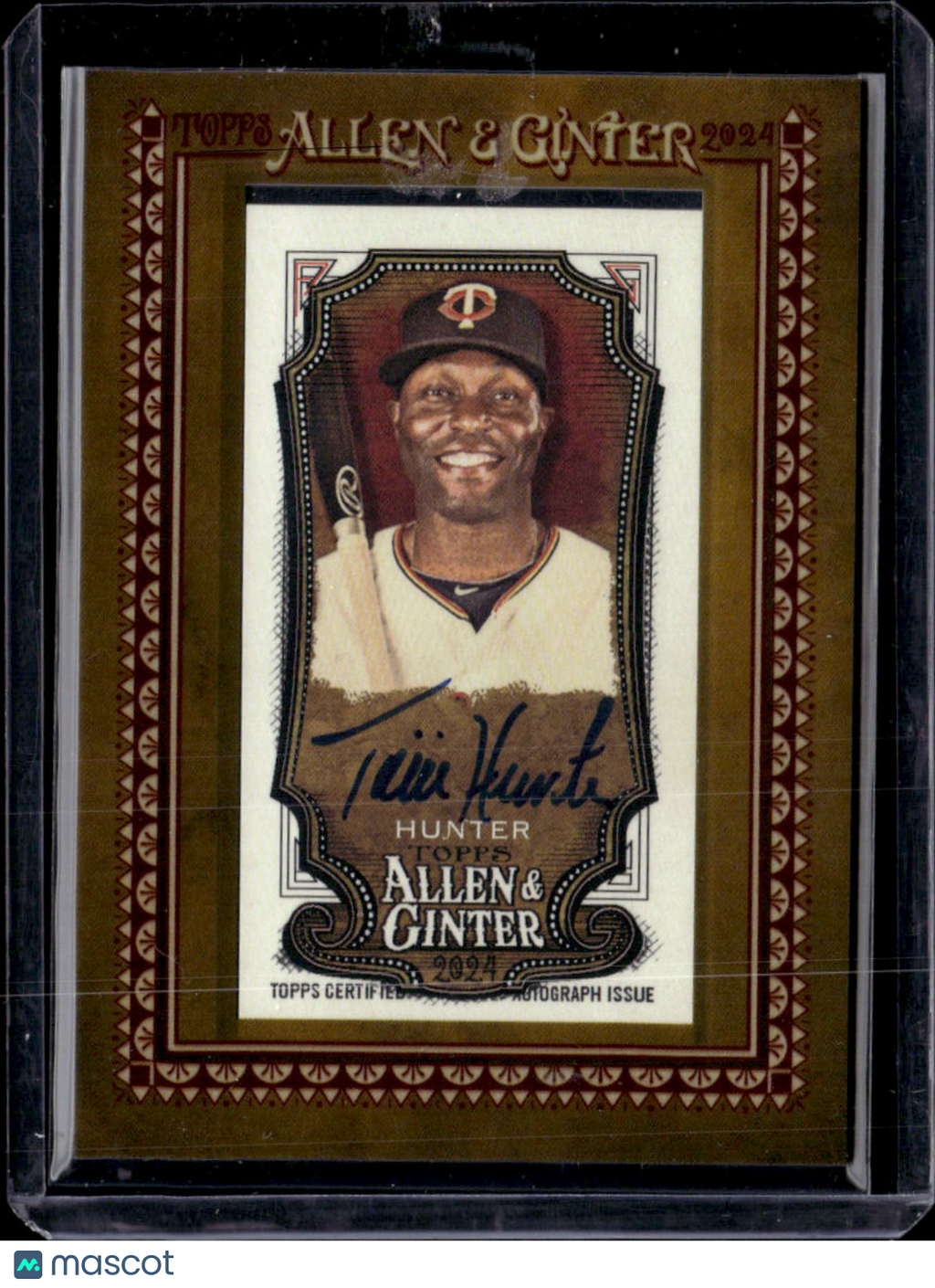 2024 Topps Allen & Ginter Torii Hunter #MA-THU Framed Mini Autograph
