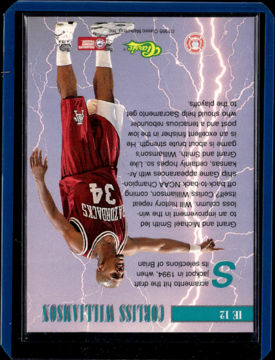 1995 Classic Images Corliss Williamson #IE 12