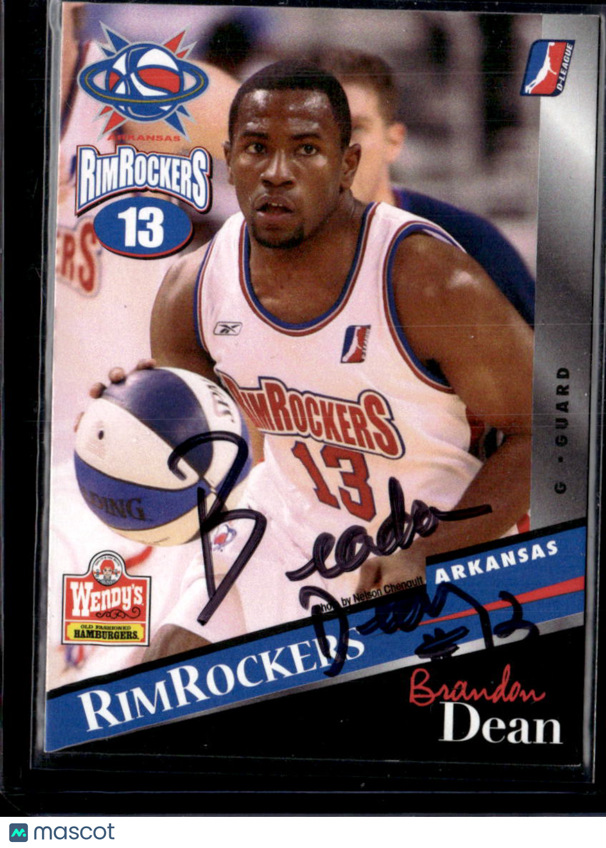 2002 Arkansas RimRockers Wendy's Brandon Dean #13