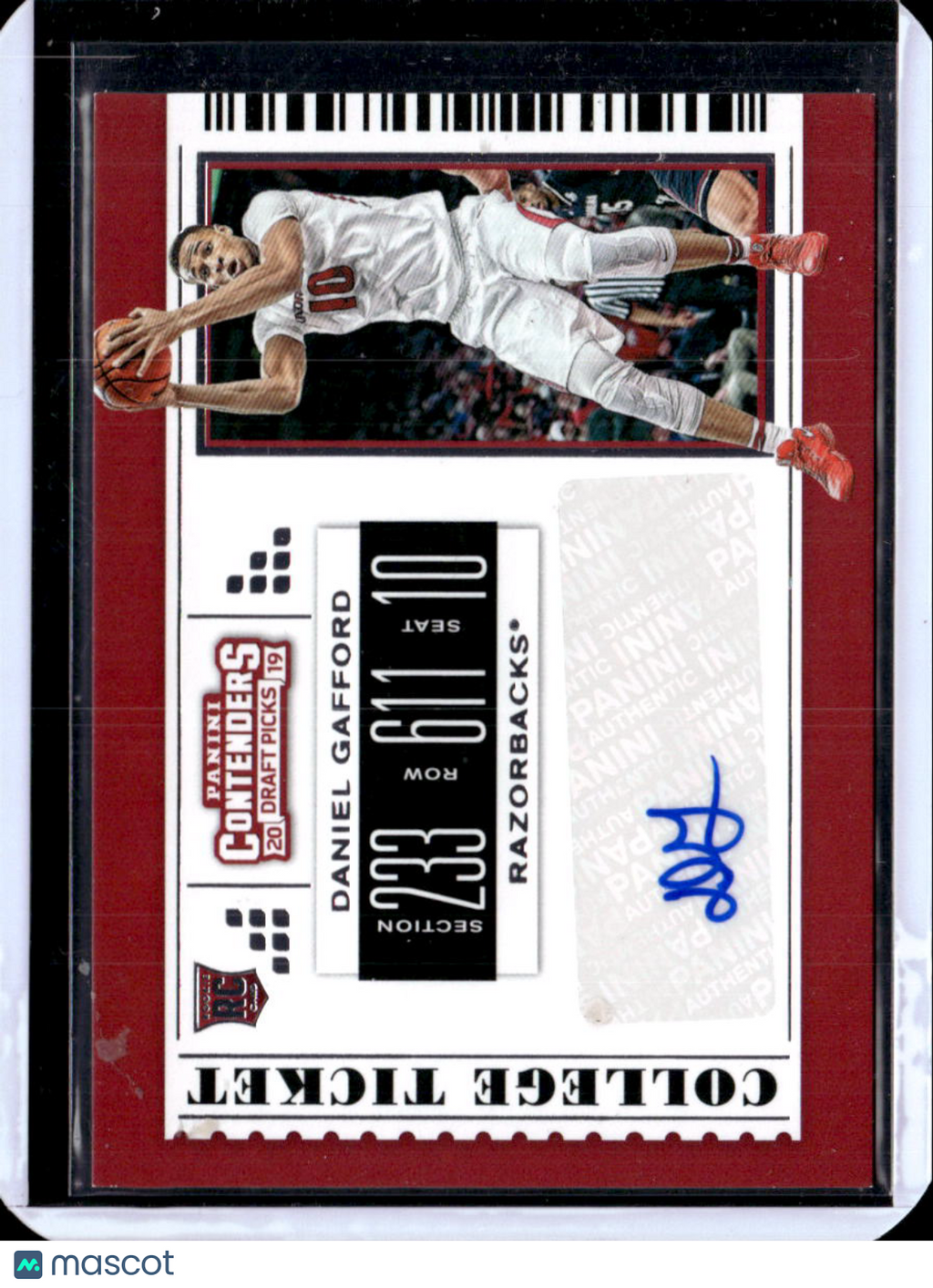2017 Panini Contenders Draft Picks College Ticket Daniel Gafford #85 RC