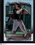 2025 Bowman Chrome Slade Caldwell #BCP-21 Mega Box Mojo Refractor 1st Bowman