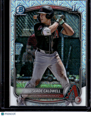 2025 Bowman Chrome Slade Caldwell #BCP-21 Mega Box Mojo Refractor 1st Bowman