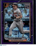 2024 Bowman Chrome Heston Kjerstad #44 Purple Mojo Refractor /250 RC