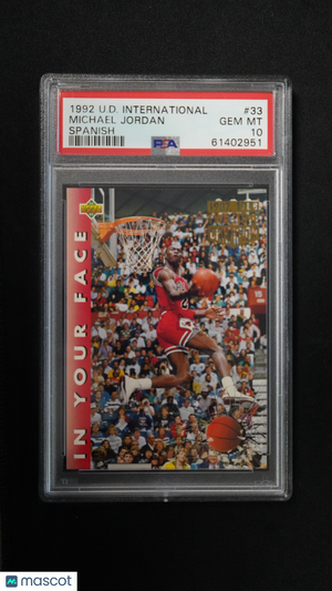 1992 Upper Deck International Michael Jordan #33 Spanish Low Pop