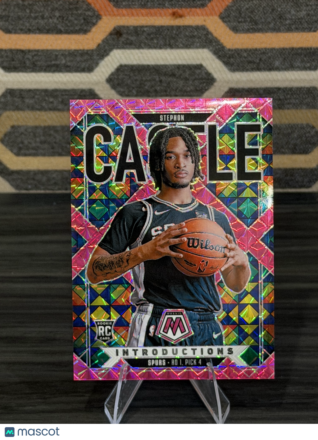 2025 Panini Mosaic Prizm Introductions Stephon Castle #20 Pink RC