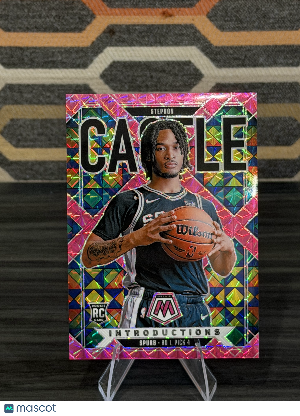 2025 Panini Mosaic Prizm Introductions Stephon Castle #20 Pink RC