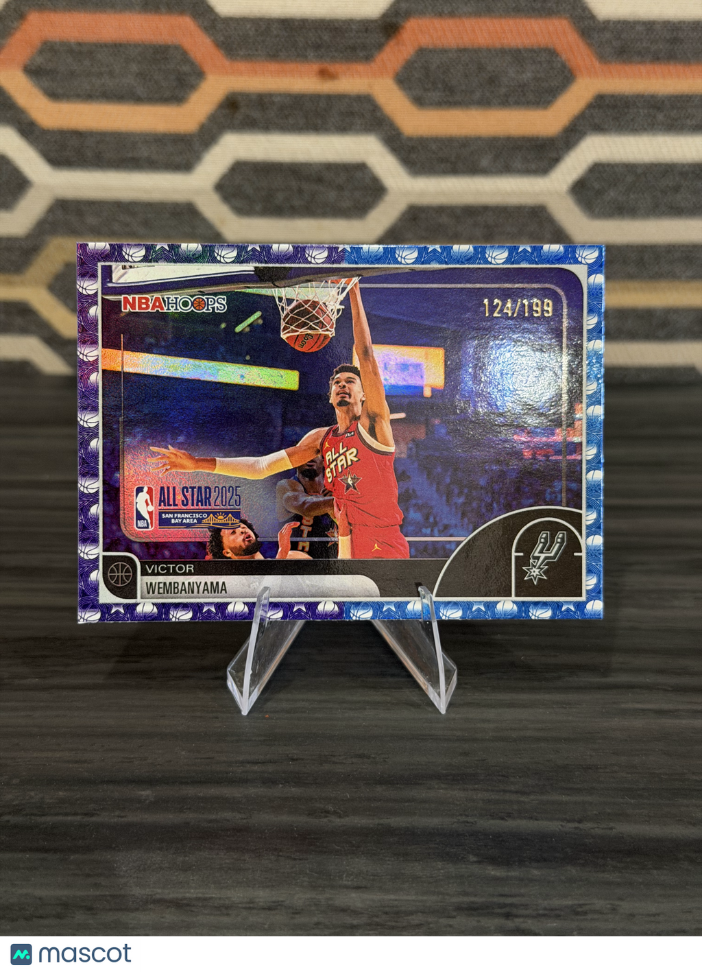 2024 Topps NBA Hoops Victor Wembanyama #289 Blue Prizm /199
