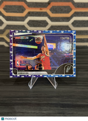 2024 Topps NBA Hoops Victor Wembanyama #289 Blue Prizm /199