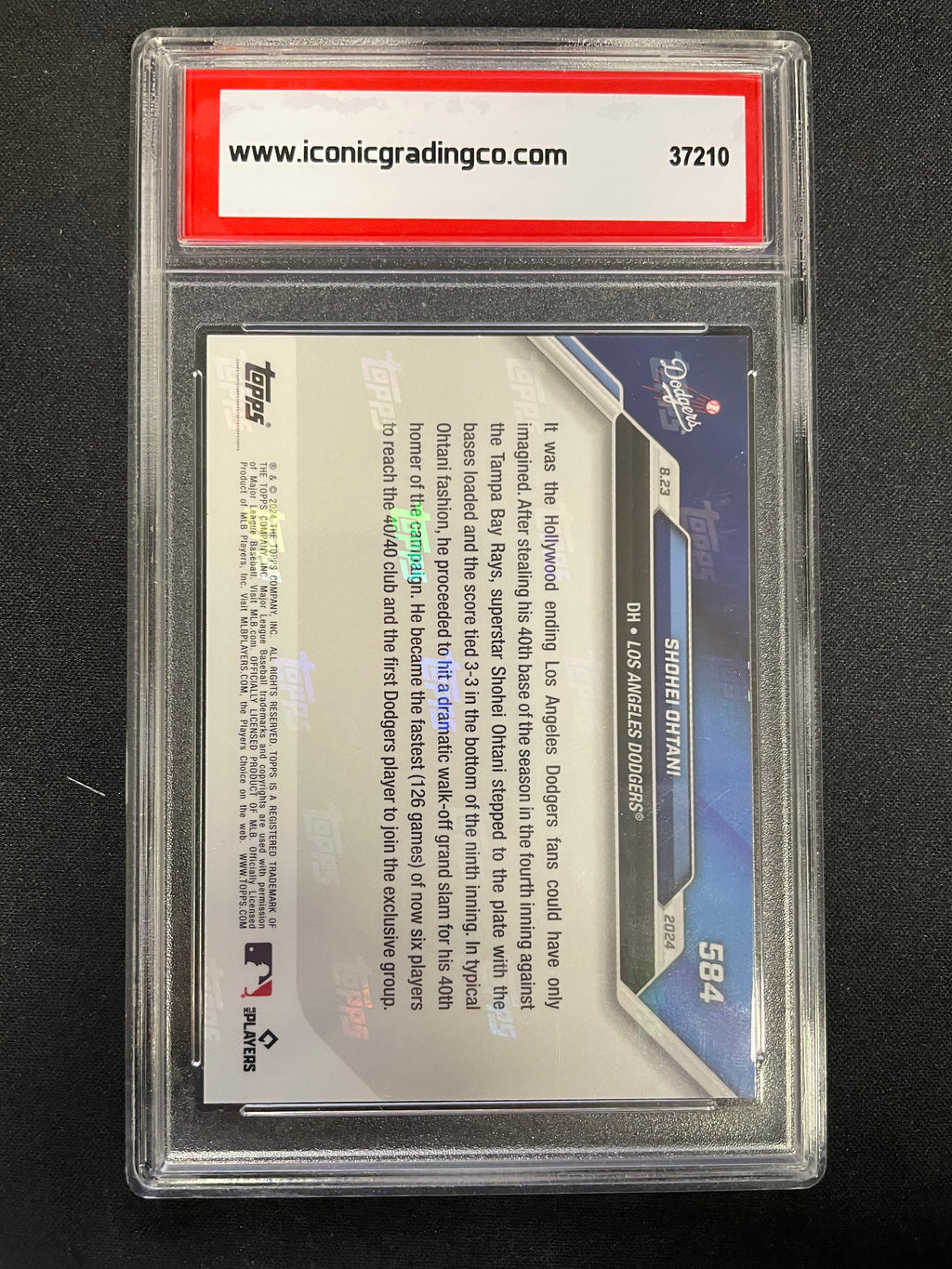 2024 Topps Now Shohei Ohtani #584 Iconic Grading Co 10