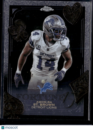 2025 Topps Chrome Football Amon-Ra St. Brown #F15-13