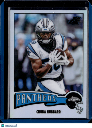 2025 Topps Chrome Football Chuba Hubbard #1975-5 Refractor