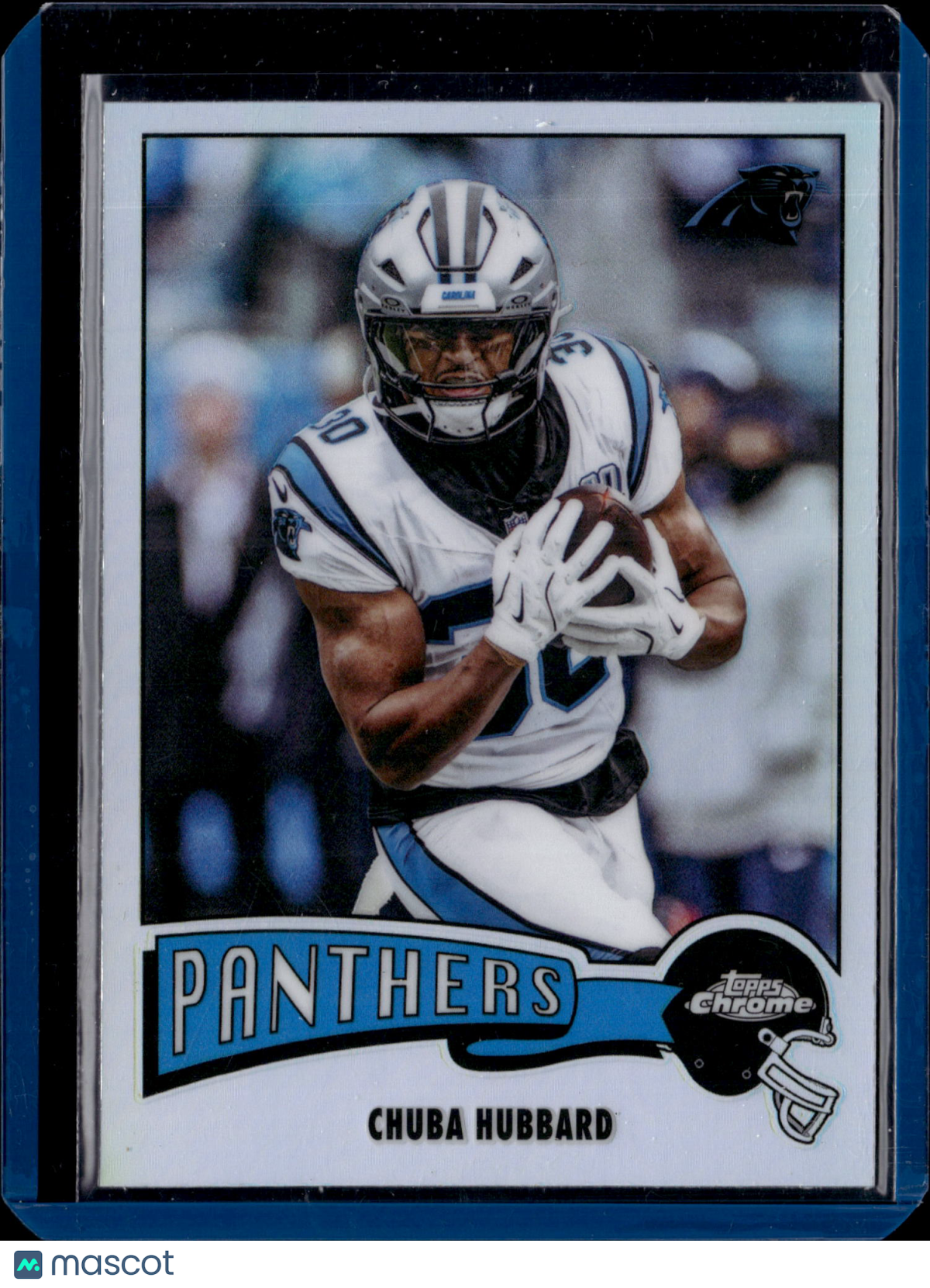 2025 Topps Chrome Football Chuba Hubbard #1975-5 Refractor