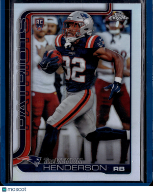 2025 Topps Chrome Football TreVeyon Henderson #328 Refractor RC