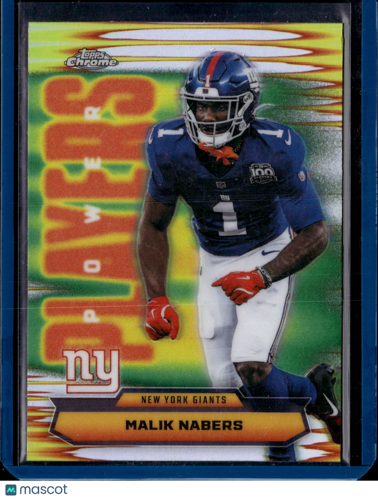 2025 Topps Chrome Football Malik Nabers #PP-25 Refractor