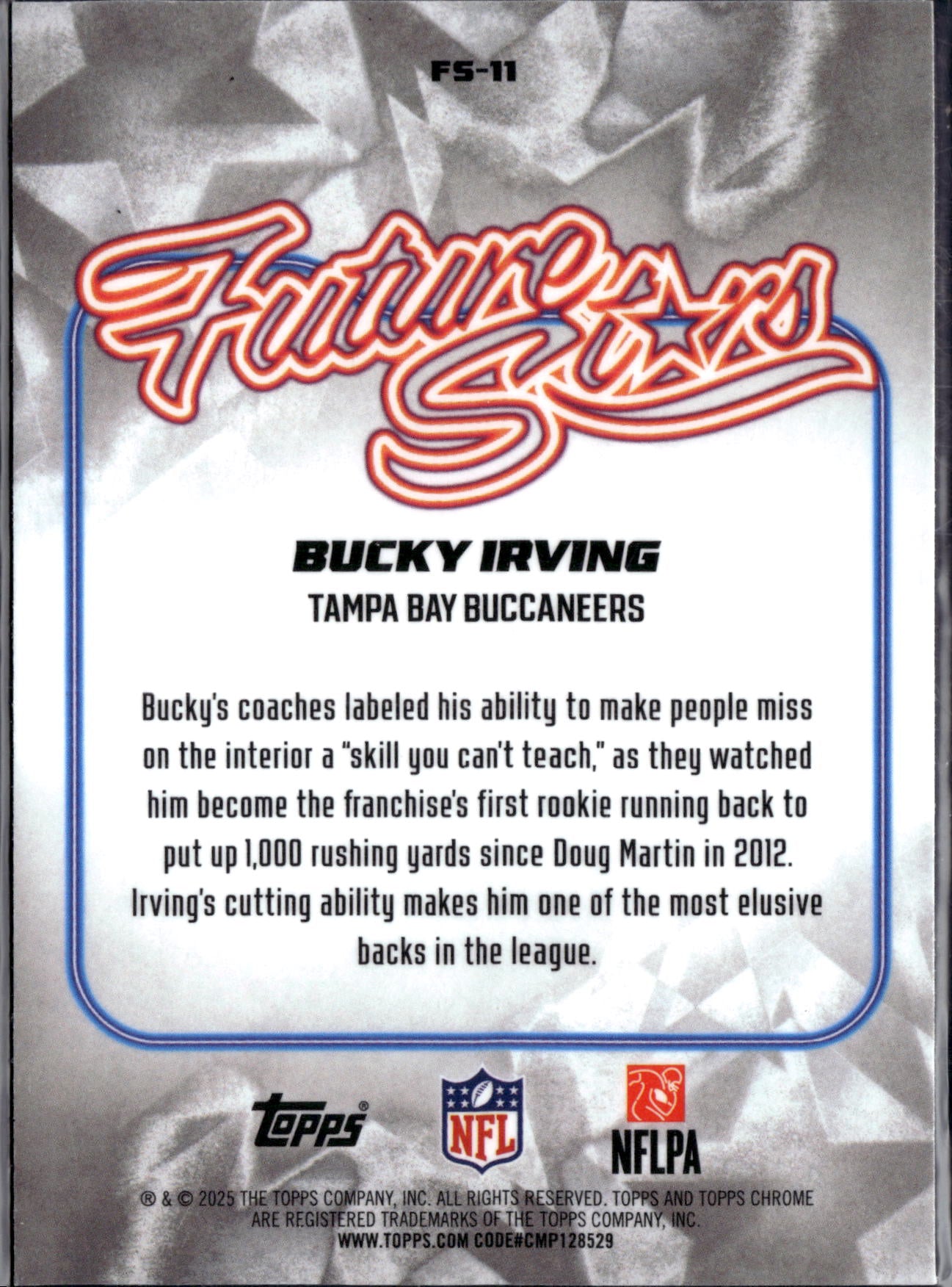 2025 Topps Chrome Football Bucky Irving #FS-11