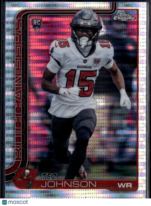 2025 Topps Chrome Football Tez Johnson #342 Prizm RC