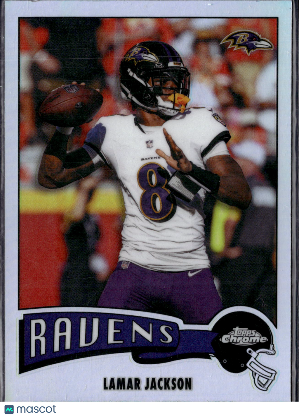 1975 2025 Topps Chrome Football Lamar Jackson #1975-3 Refractor
