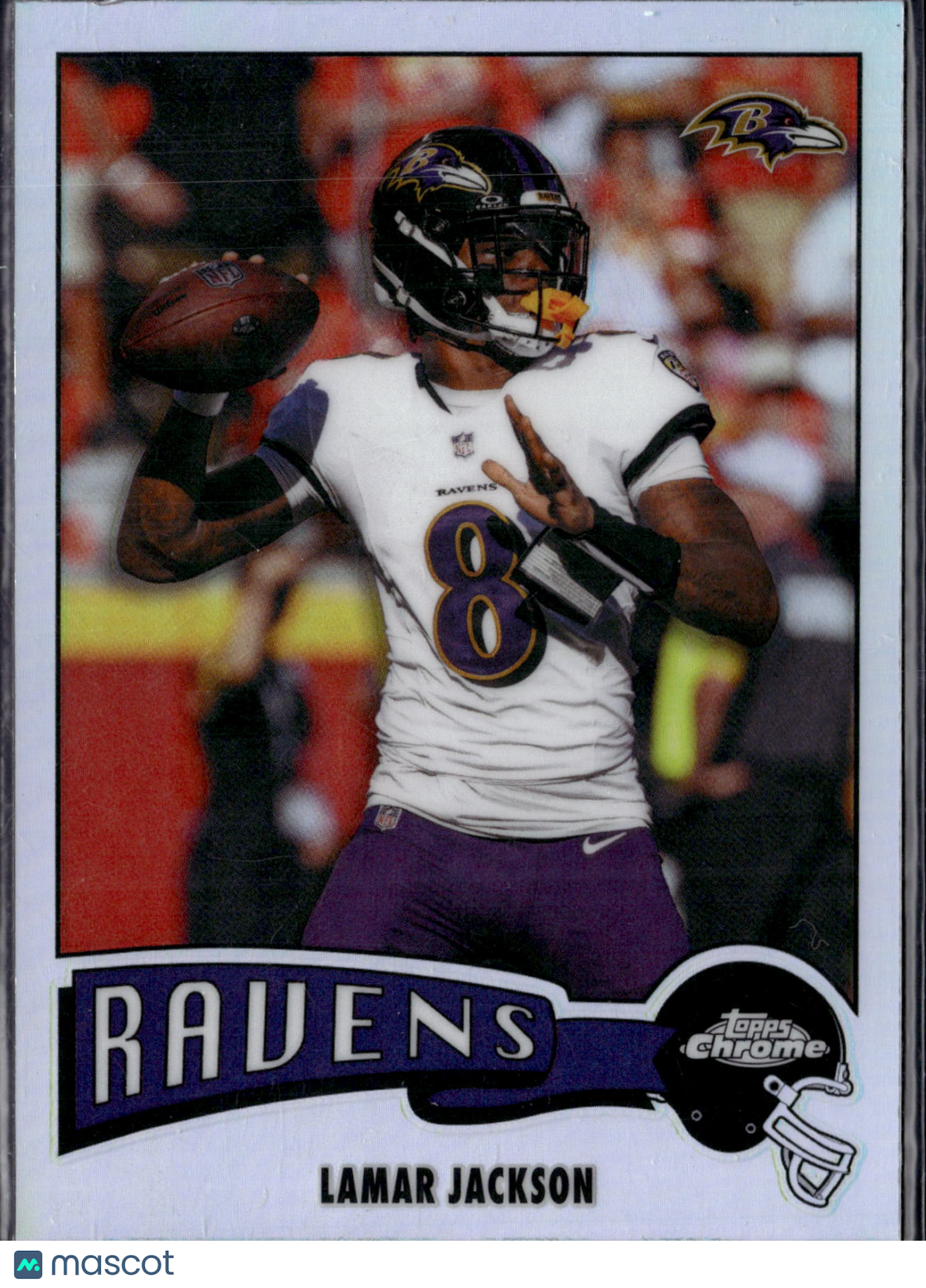 1975 2025 Topps Chrome Football Lamar Jackson #1975-3 Refractor