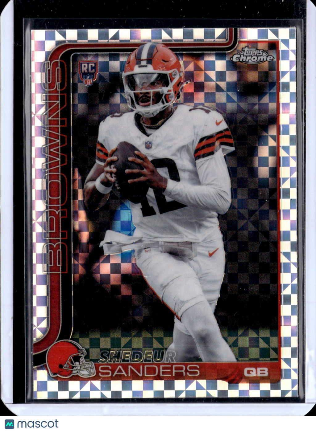 2025 Topps Chrome Football Shedeur Sanders #315 X-Fractor RC