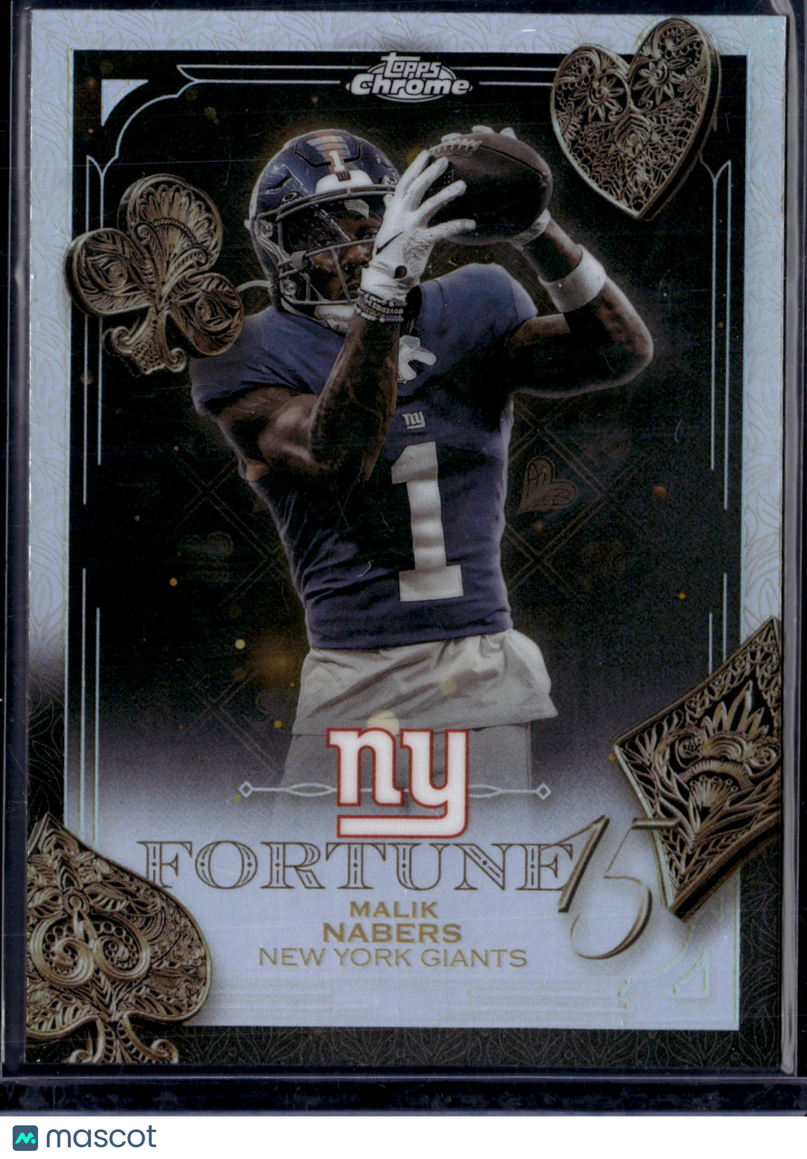2025 Topps Chrome Football Malik Nabers #F15-18 Refractor