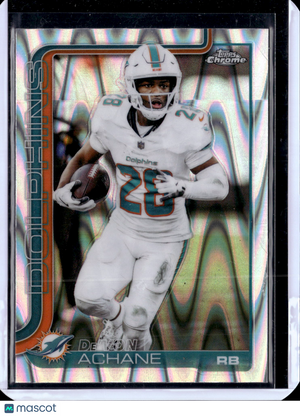 2025 Topps Chrome Football De'Von Achane #188 RayWave