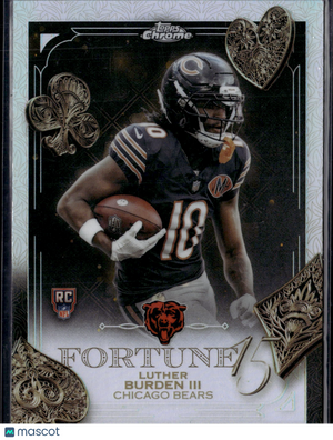 2025 Topps Chrome Football Luther Burden III #F15-28 Refractor RC
