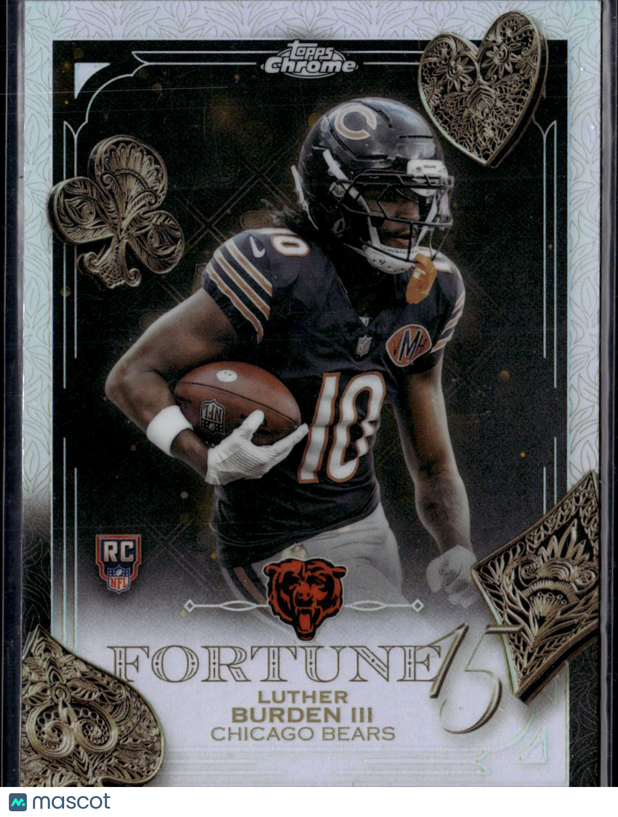 2025 Topps Chrome Football Luther Burden III #F15-28 Refractor RC