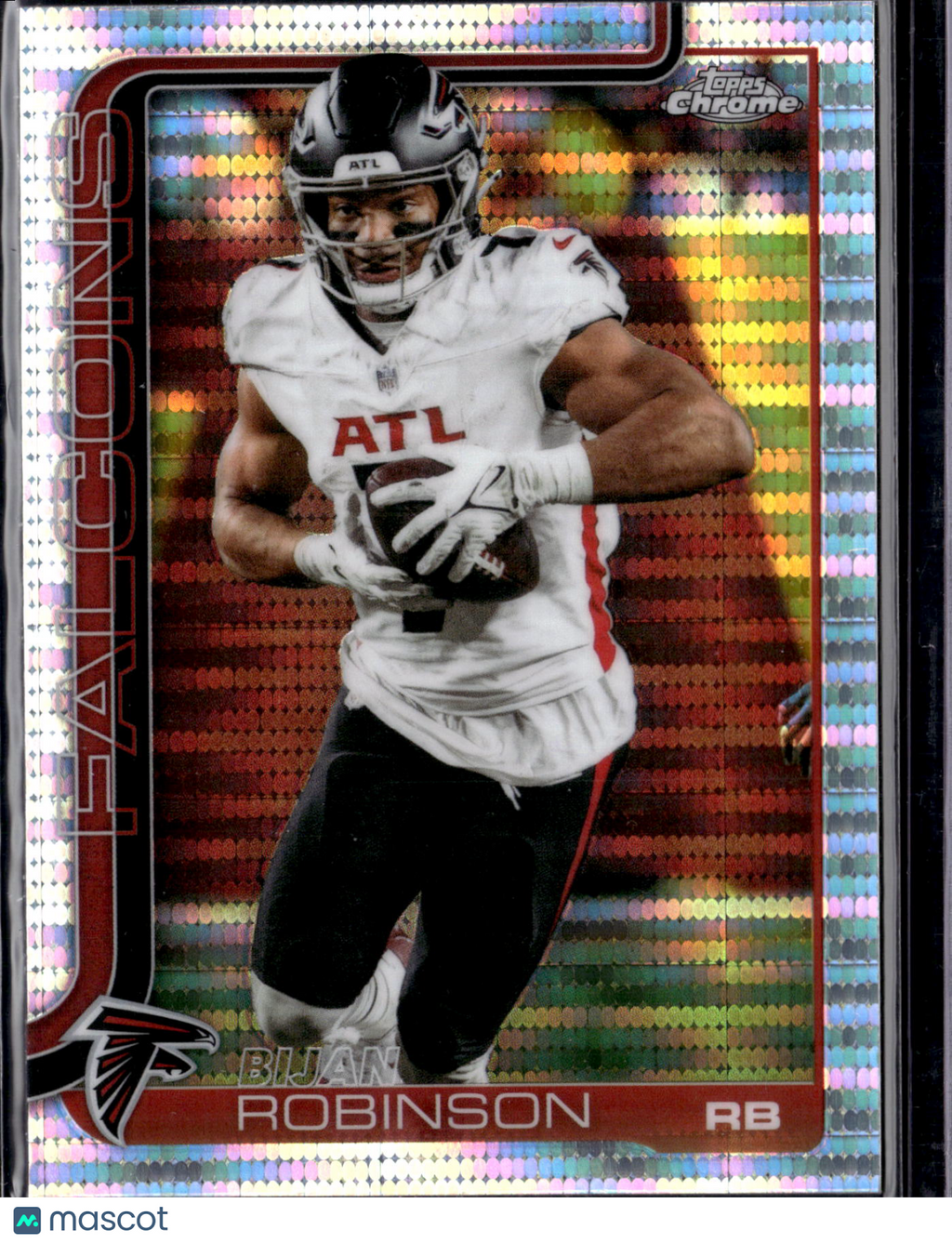 2025 Topps Chrome Football Bijan Robinson #16 Pulsar Refractor