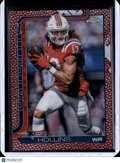 2025 Topps Chrome Football Mack Hollins #206 Red Lava Refractor