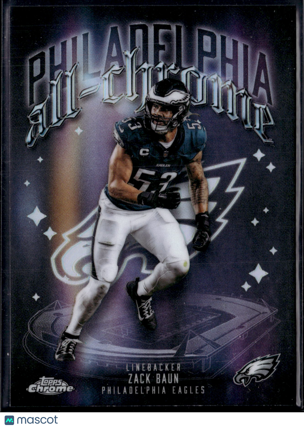 2025 Topps Chrome Football Zack Baun #ACT-22 Refractor