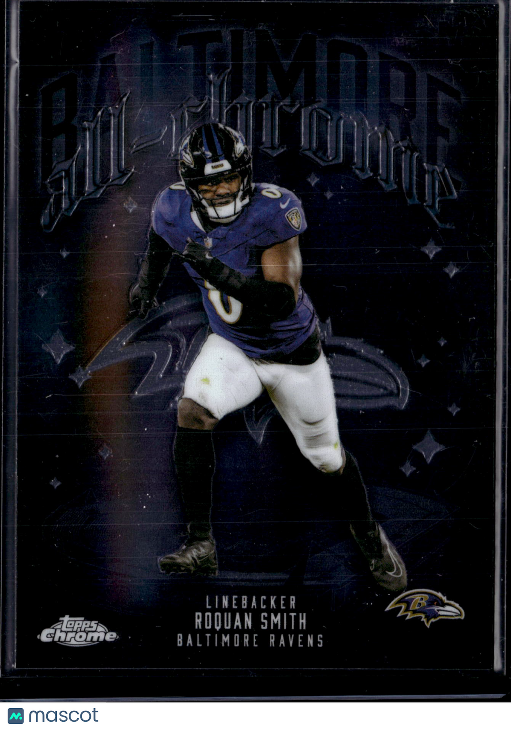 2025 Topps Chrome Football Roquan Smith #ACT-21 Black