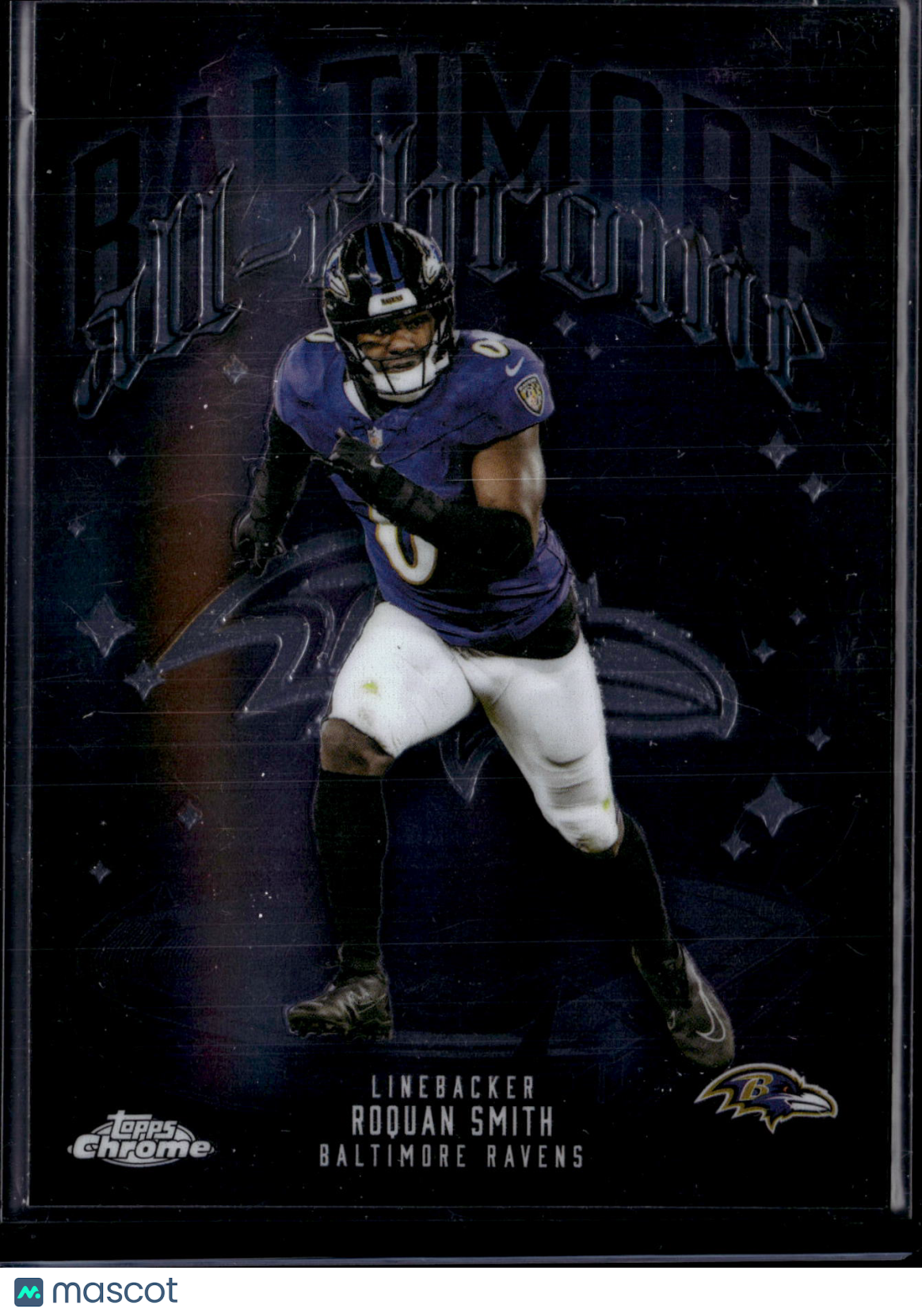2025 Topps Chrome Football Roquan Smith #ACT-21 Black