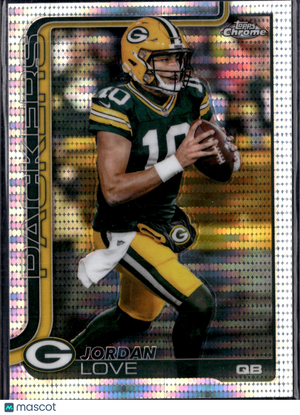 2025 Topps Chrome Football Jordan Love #109 Prizm