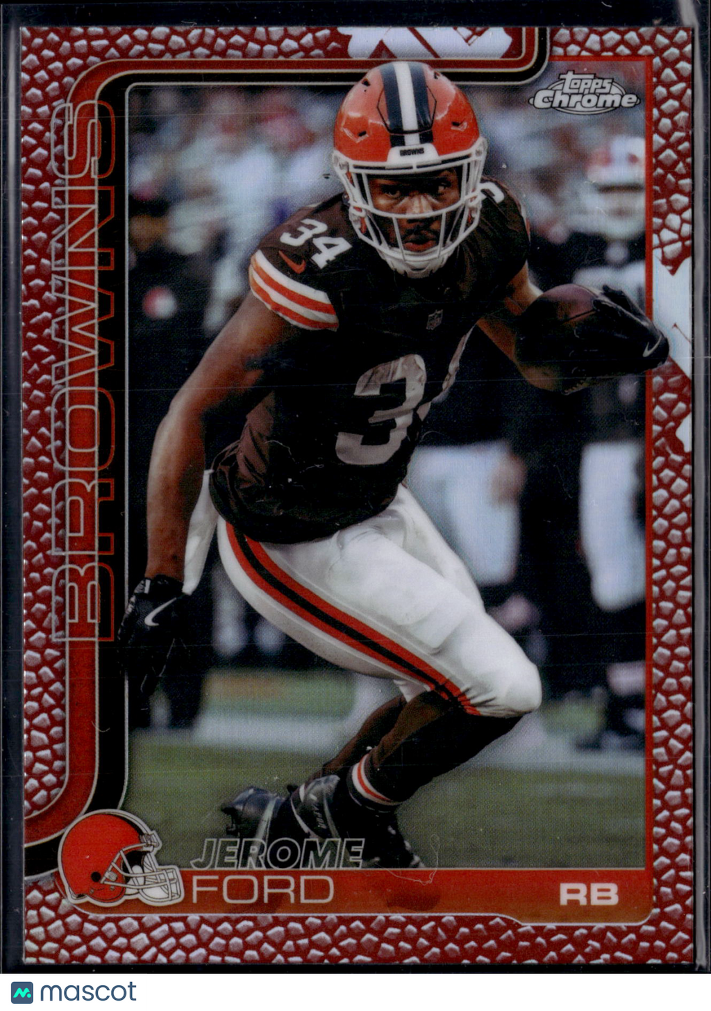2025 Topps Chrome Football Jerome Ford #71 Red Prizm
