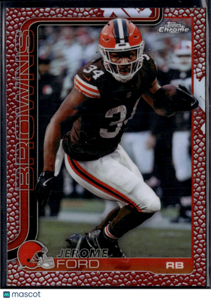 2025 Topps Chrome Football Jerome Ford #71 Red Prizm