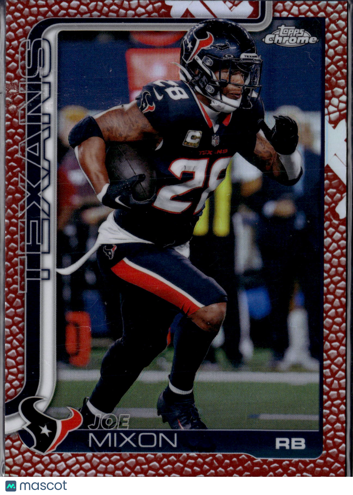 2025 Topps Chrome Football Joe Mixon #120 Red Prizm