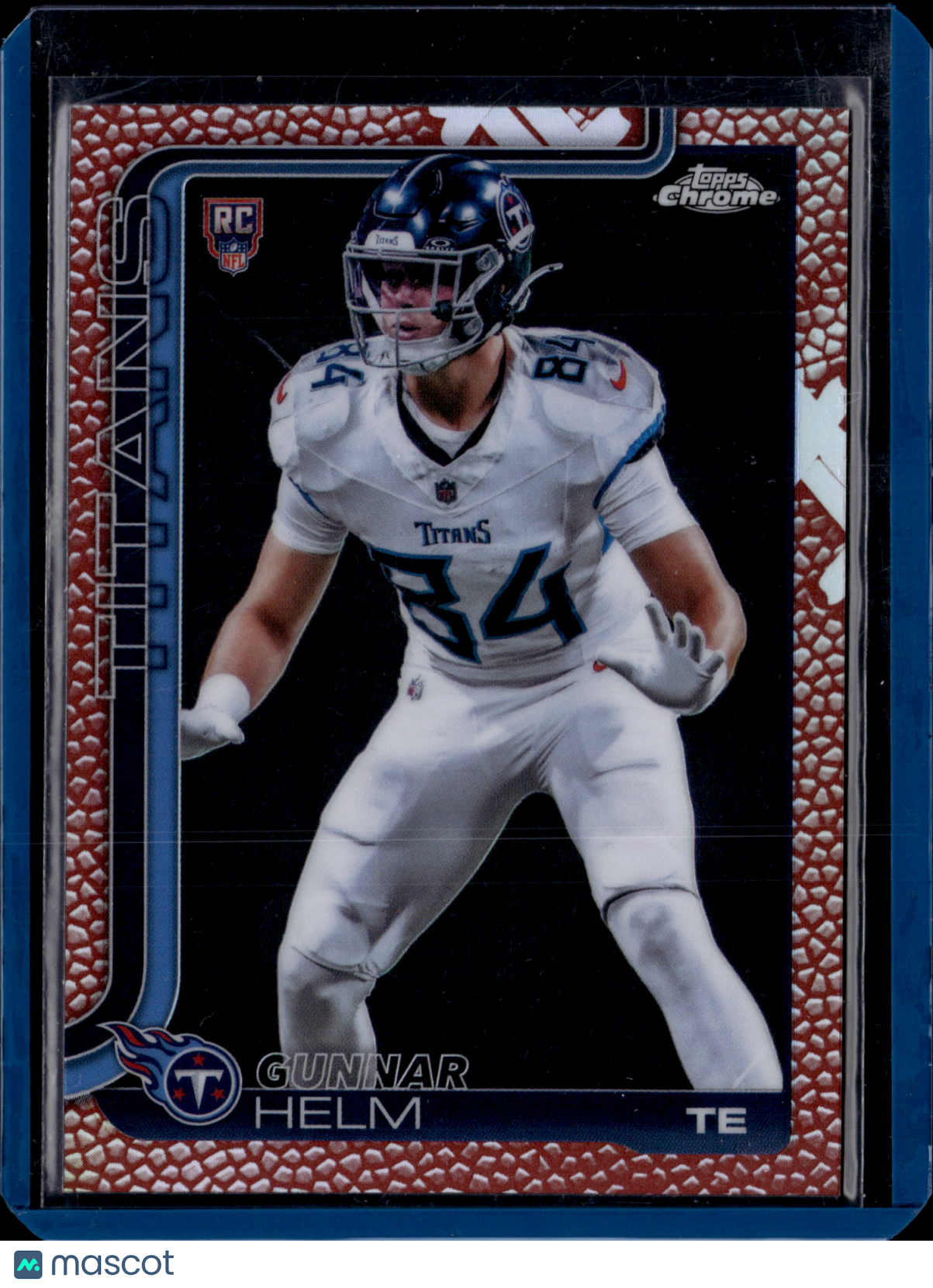 2025 Topps Chrome Football Gunnar Helm #305 Football Texture RC