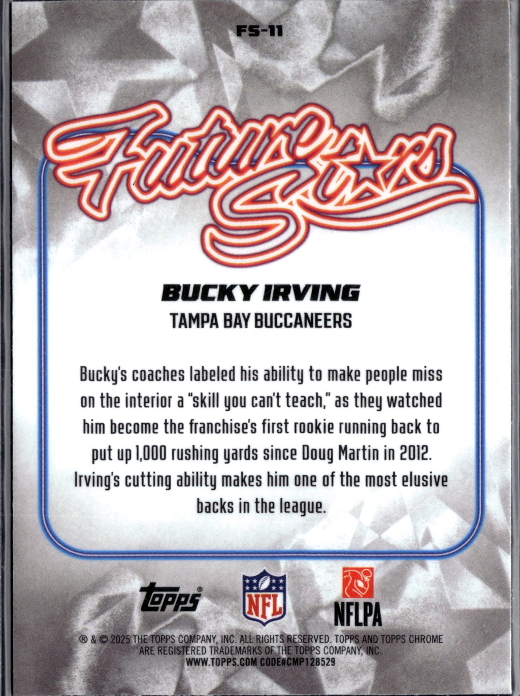 2025 Topps Chrome Football Bucky Irving #FS-11