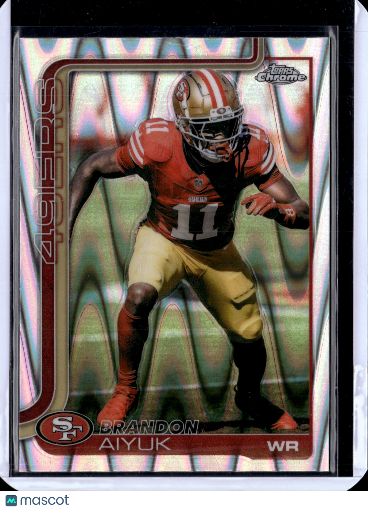 2025 Topps Chrome Football Brandon Aiyuk #266 Prizm