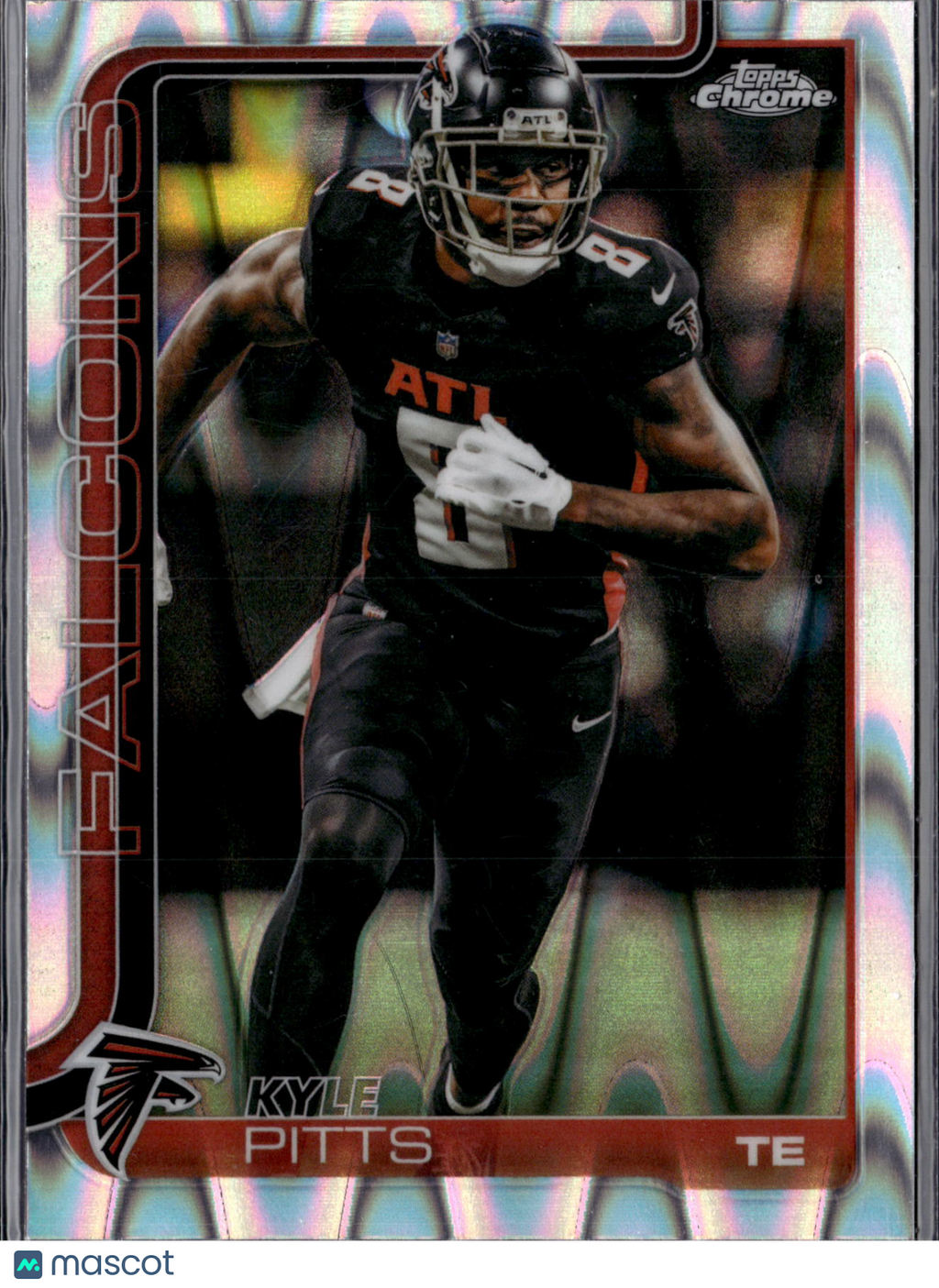 2025 Topps Chrome Football Kyle Pitts #14 Refractor /50