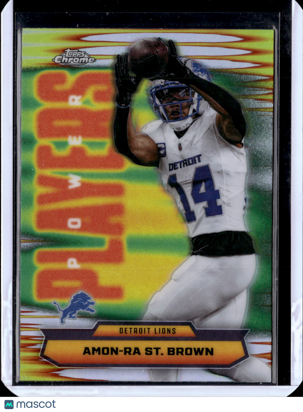 2025 Topps Chrome Football Amon-Ra St. Brown #PP-26 Refractor