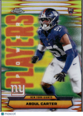 2025 Topps Chrome Football Abdul Carter #PP-40 Refractor RC