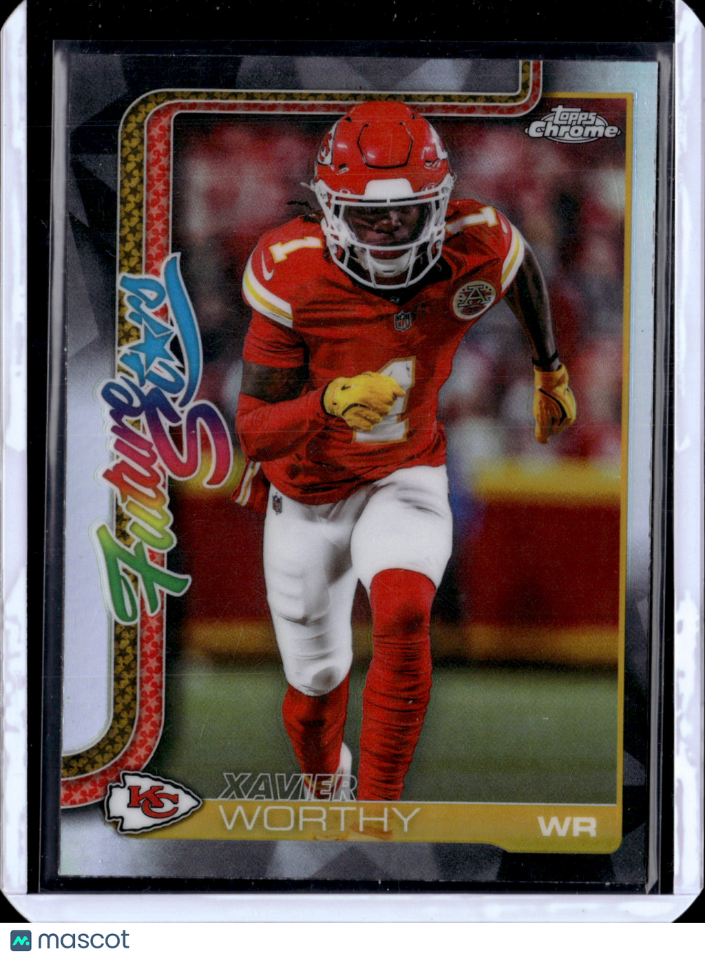 2025 Topps Chrome Football Xavier Worthy #FS-5 Refractor