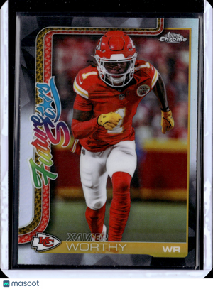 2025 Topps Chrome Football Xavier Worthy #FS-5 Refractor