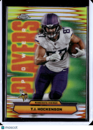 2025 Topps Chrome Football T.J. Hockenson #PP-36 Refractor