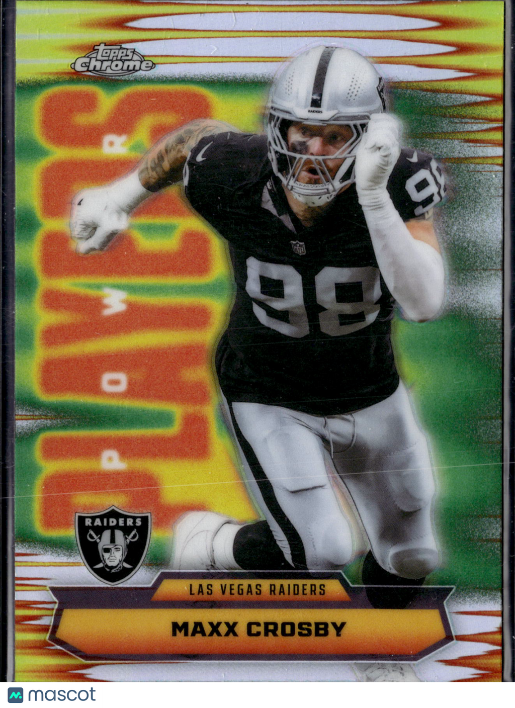 2025 Topps Chrome Football Maxx Crosby #PP-37 Refractor
