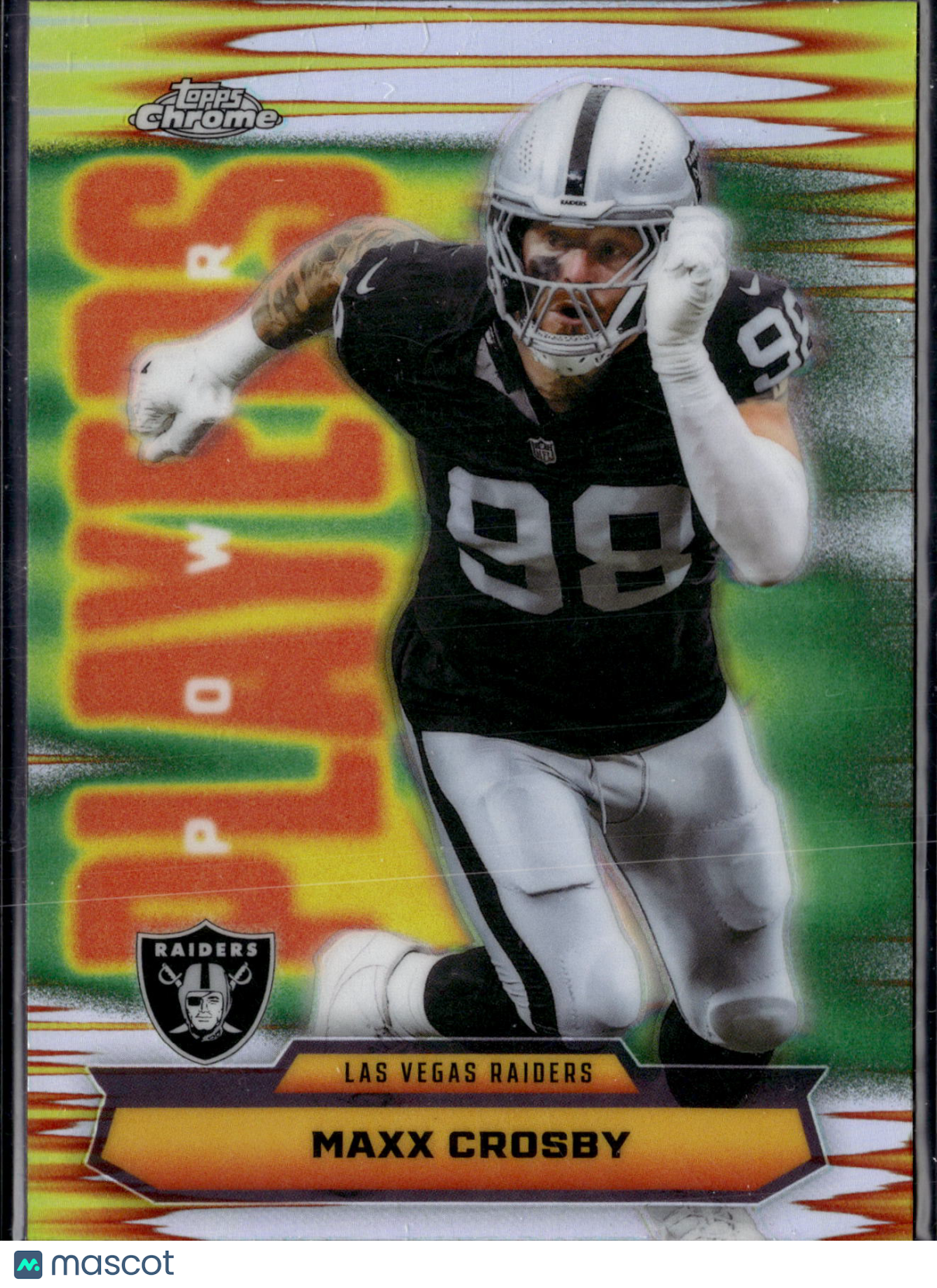 2025 Topps Chrome Football Maxx Crosby #PP-37 Refractor