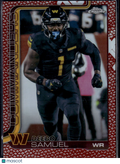 2025 Topps Chrome Football Deebo Samuel #294 Red Football Texture